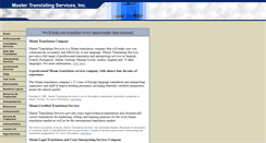 Desktop Screenshot of mastertranslating.com